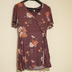 Floral Wrap Dress